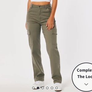 NWT Hollister High Rise Utility Dad Cargo Pants